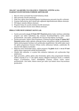 2016 2017 eğitim alma kriterler