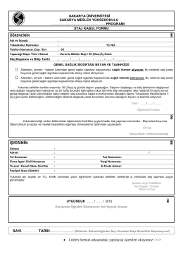 30 gunluk staj basvuru formu
