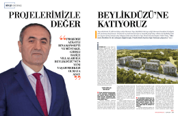 projelerimizle değer beylikdüzü`ne katıyoruz