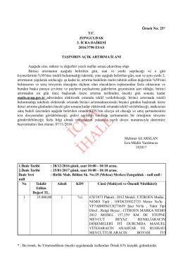Bu örnek, bu Yönetmelikten önceki uygulamada
