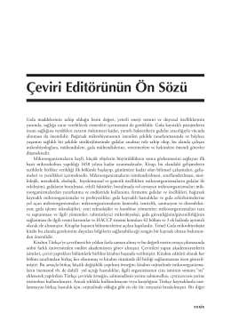&Ccedil;eviri Edit&ouml;r&uuml;n&uuml;n &Ouml;n S&ouml;z&uuml;