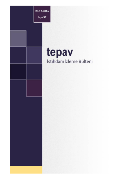Istihdam Izleme Bulteni Eylul 2016