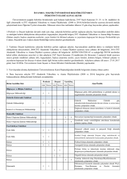 3- Yurt dışından alınmış diplomaların Üniversitelerarası Kurul