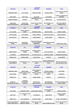 pazartesi salı çarşamba perşembe cuma mercimek çorba yayla