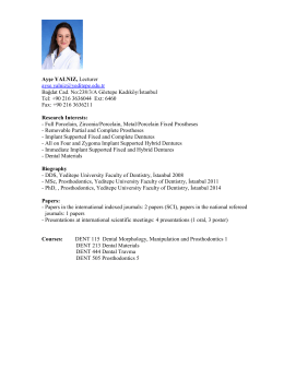 Ayşe YALNIZ, Lecturer  Bağdat Cad. No