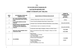 Yazı İşleri Müdürlüğü