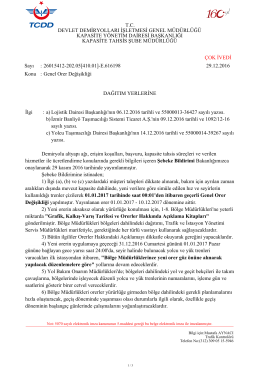 01.01.2017 - TCDD 6. B&ouml;lge