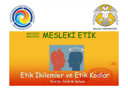 mesleki etik mesleki etik
