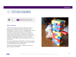 1. 5 &ndash;COSO`dakiDeğişiklikler