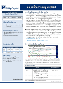 30 ธันวาคม 2559 ตลาดหุ  นวันนี้: ผันผวนมาก เน  น “ขึ้นขาย ลงซื้อ”