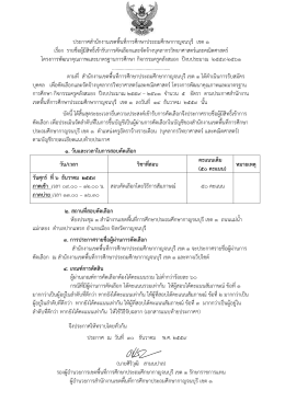 ประกาศสานักงานเขตพื้นที่การศึกษาประถมศึกษา