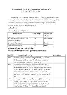 เกณฑ์ประสิทธผล