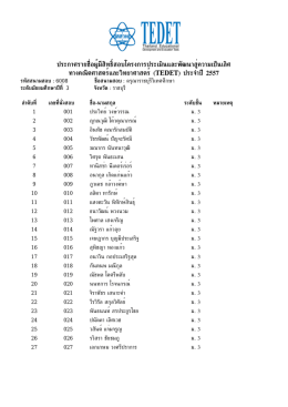 รายชื่อนักเรียนระดับ มัธยมศึกษาปีที่ 3
