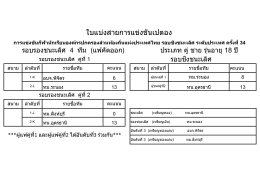 ใบแบ่งสายการแข่งขันเปตอง