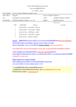 โครงการรับสมัคร ระดับการศึกษา ประเภทการรับสม