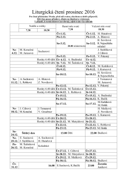 Liturgick&aacute; čten&iacute; &ndash; listopad 2002