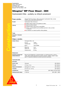 Sikaplan WP Floor Sheet - 08H