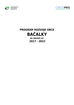 Program rozvoje obce 2017-2022