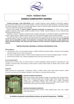 domácí kompostéry zdarma - Zábřezí
