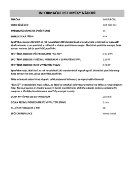 INFORMAČN&Iacute; LIST MYČKY N&Aacute;DOB&Iacute;