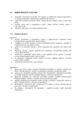 Odbor &scaron;kolstv&iacute; a kultury