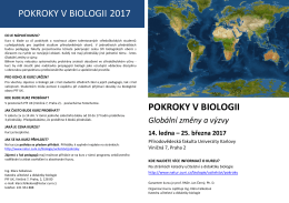 pokroky v biologii pokroky v biologii 2017