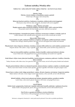 T&yacute;denn&iacute; nab&iacute;dka / Weekly offer