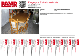 Essgruppe Eiche massivholz eiche