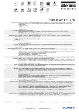 Rubbol WP 177 BPD - Sikkens
