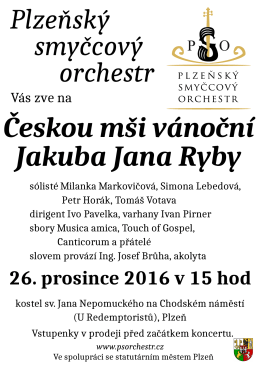 Českou mši vánoční Jakuba Jana Ryby