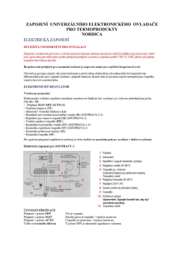 Zapojen&iacute; univerz&aacute;ln&iacute;ho elektronick&eacute;ho ovladače pro