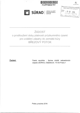 Žádost SÚRAO o prodloužení průzkumu