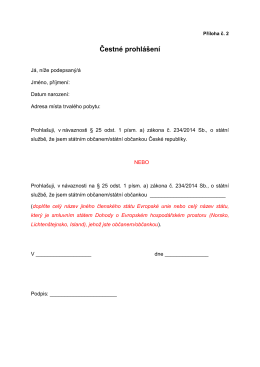 Čestn&eacute; prohl&aacute;&scaron;en&iacute;