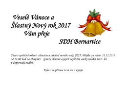 Srdečně zveme všechny členy na společnou
