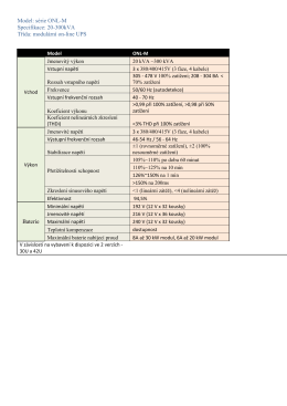 Model: série ONL-M Specifikace: 20