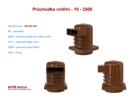 Průchodka vnitřní - 10 - 2500