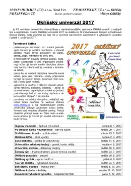 TŘETÍ TRIUMF PETRA BRABCE V OKŘÍŠSKÉM UNIVERZÁLOVI