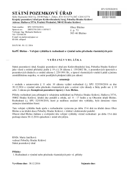 ST&Aacute;TN&Iacute; POZEMKOV&Yacute; &Uacute;ŘAD