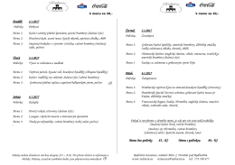 Menu - Radniční restaurace