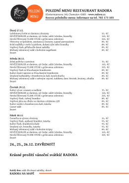 Zobrazit polední menu