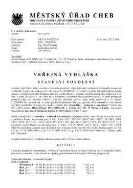 vodoprávní povolení - Lomnička - vodovod a kanalizace