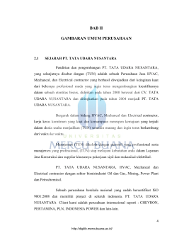 BAB II GAMBARAN UMUM PERUSAHAAN