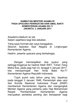 Assalamu`alaikum wr.wb. Salam sejahtera bagi