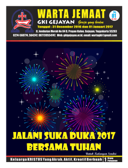 warta jemaat - GKI Gejayan