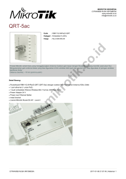 brosur - Mikrotik Indonesia