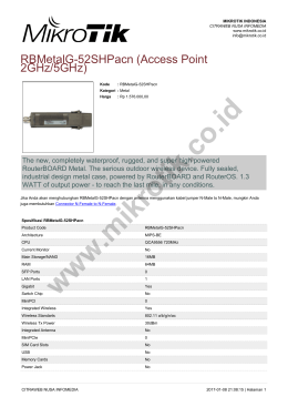 brosur - Mikrotik Indonesia
