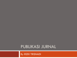 PUBLIKASI JURNAL