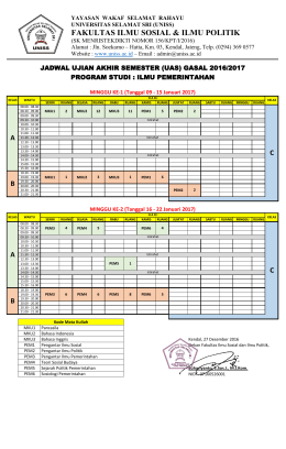 Ilmu Pemerintahan - Universitas Selamat Sri
