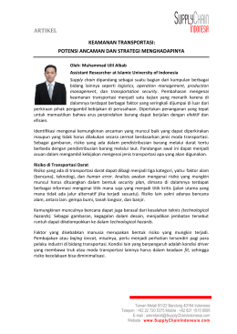 artikel keamanan transportasi: potensi ancaman dan strategi