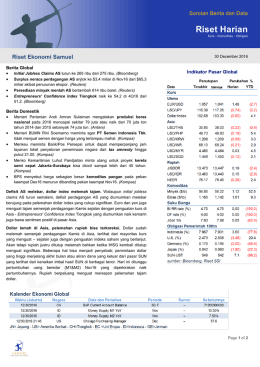 Riset Ekonomi Harian - Samuel Sekuritas Indonesia
